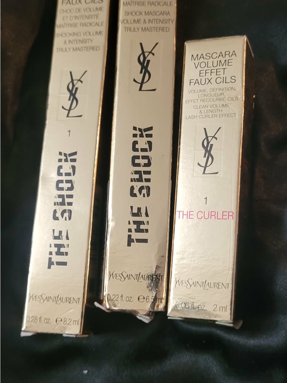 Yves Saint Laurent The Shock Mascara & The Curler in Gold Packaging